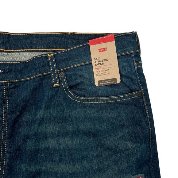 Levi’s 541 Authentic Taper Stretch men’s medium wash jeans - Picture 5 of 13